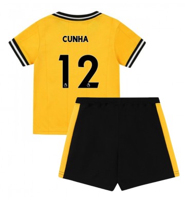 Wolves Matheus Cunha #12 Koszulka Podstawowych Dziecięca 2023-24 Krótki Rękaw (+ Krótkie spodenki)